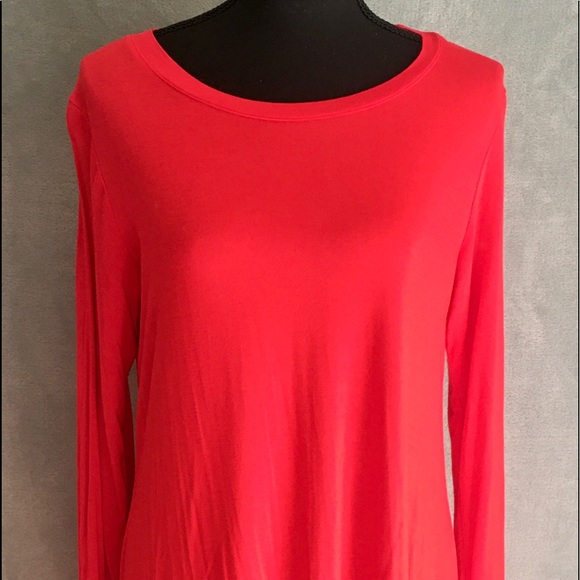 Red Long Sleeve Swing Dress Size L - Picture 5 of 5